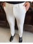 İtalyan stil slim fit erkek kumaş pantolon ekru T9765 3