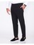 Italyan Stil Slim Fit Gofre Kumaş Bel Detaylı Erkek Pantolon Siyah T11438 2