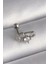 316L Çelik Gümüş Renk Zirkon Taşlı Toplu Iğne Tragus Piercing - Lisinya 1