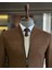 Italyan Stil Slim Fit Mevsimlik Erkek Süet Mont Kahverengi T9173 2