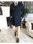 Italyan Stil Slim Fit Mevsimlik Erkek Trençkot Mont Lacivert T4979 2
