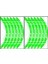 Florasan Yeşil Bajaj Pulsar Uyumlu Büyük 1 Set Jant Şeridi 1