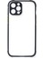 iPhone 12 Kılıf Miami Şeffaf Silikon - Lacivert 2