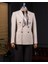 Italyan Stil Slim Fit Kruvaze Erkek Tek Ceket Vizon T14283 1