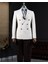 Italyan Stil Slim Fit Kruvaze Erkek Tek Ceket Ekru T14279 1