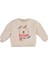 Erkek Bebek Regular Fit Bisiklet Yaka Ayı Baskılı Pelüş Sweatshirt 1