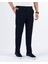 Italyan Stil Slim Fit Gofre Kumaş Bel Detaylı Erkek Pantolon Lacivert T11446 1
