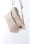 Krem SHK226 Suni Deri, Fermuarlı 3 Bölmeli El, Kol ve Omuz Çantası 8