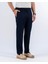 Italyan Stil Slim Fit Bel Detaylı Erkek Pantolon Lacivert T14301 3