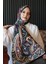 Damla Motif Desen Bordo Soft Pamuk Şal 1