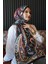 Damla Motif Desen Bordo Soft Pamuk Şal 3