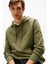 Erkek Essentıal Nakışlı Logo Kapüşonlu Sweatshirt - Yeşil 4