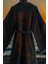 Organik %100 Pamuk Kimono Yaka Sabalık Bornoz Plaj Elbisesi - Viserion - Kırmızı - L/xl 2