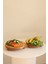Justwood 2 Li Risustop Ayaklı 25 Cm Ve 29 Cm Ahşap Yuvarlak Pasta Sunum Servis Tabağı Seti 2