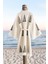 Organik %100 Pamuk Kimono Yaka Sabalık Bornoz Plaj Elbisesi - Piramit - L/xl 2