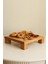 Justwood Tityos Küp Ayaklı 25X25 cm Ahşap Kare Pasta Sunum Servis Tabağı 1