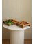 2 Li Tityos Küp Ayaklı 25X25 cm ve 30X30 cm Ahşap Kare Pasta Sunum Servis Tabağı 1