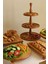 5li 3 Katlı Kek Standı, 29 cm Pastalık, 29 cm Risus, 17 x 30 Rısus,30 x 30 Tityos Ahşap Çeyiz Seti 2