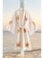Organik %100 Pamuk Kimono Yaka Sabalık Bornoz Plaj Elbisesi - Kelebek - L/xl 2