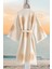 Organik %100 Pamuk Kimono Yaka Sabalık Bornoz Plaj Elbisesi - Lemura - L/xl 2