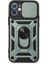 iPhone 12 Mini Kılıf Pars Lens Yüzüklü Silikon - Yeşil 1