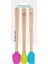 Silver Crest Spt-03 3 Lu Renkli 26CM Uzun Silikon Bambu Spatula Seti 1