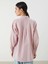 Lcw Modest Pembe Kiraz Nakışlı Oversize Kadın Gömlek Tunik 4