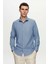 Ds Damat Slim Fit Koyu Mavi Italyan Yaka Kolay Ütülenebilir 2'li Gömlek 2HF02ORTBN86 4