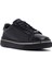 Erkek Siyah Bağcıklı Deri Sneaker 25WFD654618 6