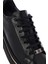 Erkek Siyah Bağcıklı Deri Sneaker 25WFD654618 9