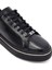 Erkek Siyah Bağcıklı Deri Sneaker 25WFD654618 10