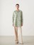 Lcw Modest Yeşil Desenli Oversize Kadın Gömlek Tunik 2