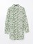 Lcw Modest Yeşil Desenli Oversize Kadın Gömlek Tunik 5