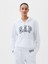 Kadın Beyaz Gap Logo Havlu Kumaş Sweatshirt 4