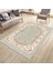 Vintage Desenli Floral Halı Yıkanabilir Kilim Kaymaz Tabanlı Yolluk Dot Tabanlı Halı 2101A 4