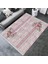 Pembe Floral Halı Yıkanabilir Kilim Kaymaz Tabanlı Yolluk Dot Tabanlı Halı 2066A 2