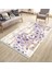 Kelebek Desenli Çiçekli Halı Yıkanabilir Kilim Kaymaz Tabanlı Yolluk Dot Tabanlı Halı 2110A 4