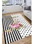 Puantiyeli Halı Yıkanabilir Halı Kilim Kaymaz Tabanlı Yolluk Dot Tabanlı Halı 2195A 3