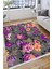 Kaymaz Tabanlı Halı Çiçek Desenli Yıkanabilir Halı Kilim Yolluk Dot Tabanlı Halı 2199B 3