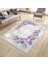 Yıkanabilir Çiçek Desenli Halı Kilim Kaymaz Tabanlı Yolluk Dot Tabanlı Halı 2131A 1