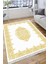 Etnik Desenli Kaymaz Taban Halı Makinede Yıkanabilir Kilim Dot Tabanlı Salon Halısı 3109B 2