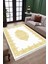 Etnik Desenli Kaymaz Taban Halı Makinede Yıkanabilir Kilim Dot Tabanlı Salon Halısı 3109B 3