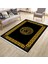 Siyah Tabanlı Halı Kaymaz Tabanlı Makinede Yıkanabilir Kilim Dot Tabanlı Salon Halısı 3128B 2