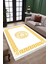 Beyaz Tabanlı Halı Kaymaz Tabanlı Makinede Yıkanabilir Kilim Dot Tabanlı Salon Halısı 3128C 2