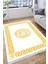 Beyaz Tabanlı Halı Kaymaz Tabanlı Makinede Yıkanabilir Kilim Dot Tabanlı Salon Halısı 3128C 4
