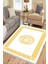 Beyaz Tabanlı Halı Kaymaz Tabanlı Makinede Yıkanabilir Kilim Dot Tabanlı Salon Halısı 3128C 3