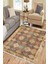 Dekoratif Halı Kaymaz Tabanlı Makinede Yıkanabilir Kilim Dot Tabanlı Salon Halısı 3137A 4