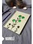 Çiçek Desenli Ahşap Kapaklı Defter - Kareli Defter - Ajanda - Okul Defteri (A5 - 120 Sayfa) 1
