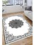 Vintage Halı Kaymaz Tabanlı Makinede Yıkanabilir Yolluk Dot Tabanlı Salon Halısı 3111A 2