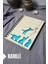 Kedi Desenli Ahşap Kapaklı Defter - Kareli Defter - Ajanda - Okul Defteri (A5 - 120 Sayfa) 1